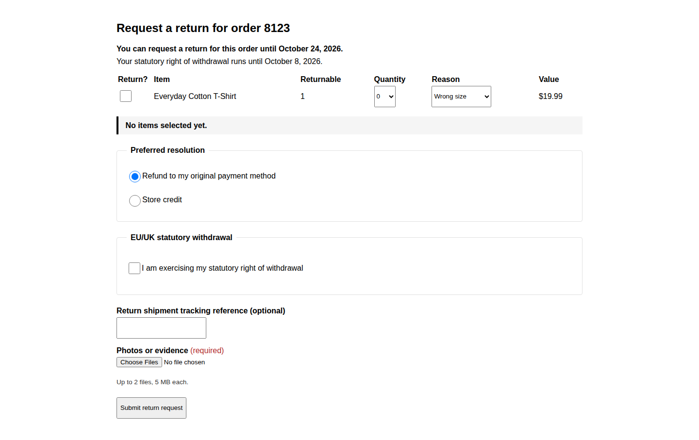 TillFoundry Returns Desk for WooCommerce — screenshot 3