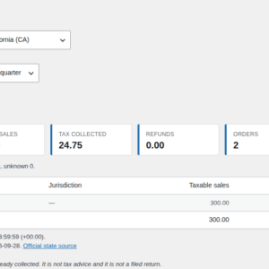 NexusDesk — Economic Nexus & Sales Tax Filing Reports for WooCommerce — ux3 report desktop