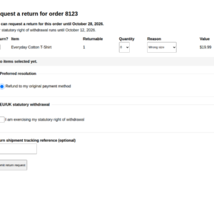 TillFoundry Returns Desk for WooCommerce — uxfinal portal form 1440